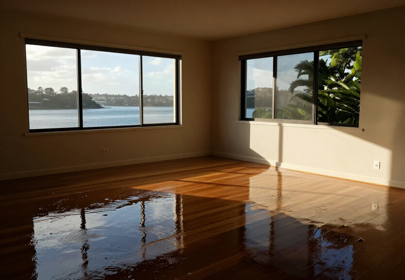 West Pymble subfloor with visible moisture damage and mould growth